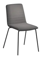 ARCA MEET BLACK, židle konferenční, látka šedá